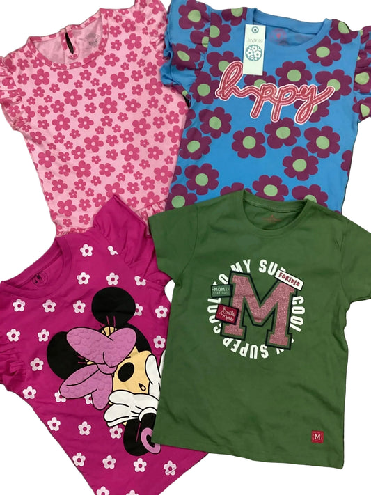 Kids Girls Affordable Baby Outfits –- Summer Sale New Arrivals Packs of 2 Shirts original Minnie Minors