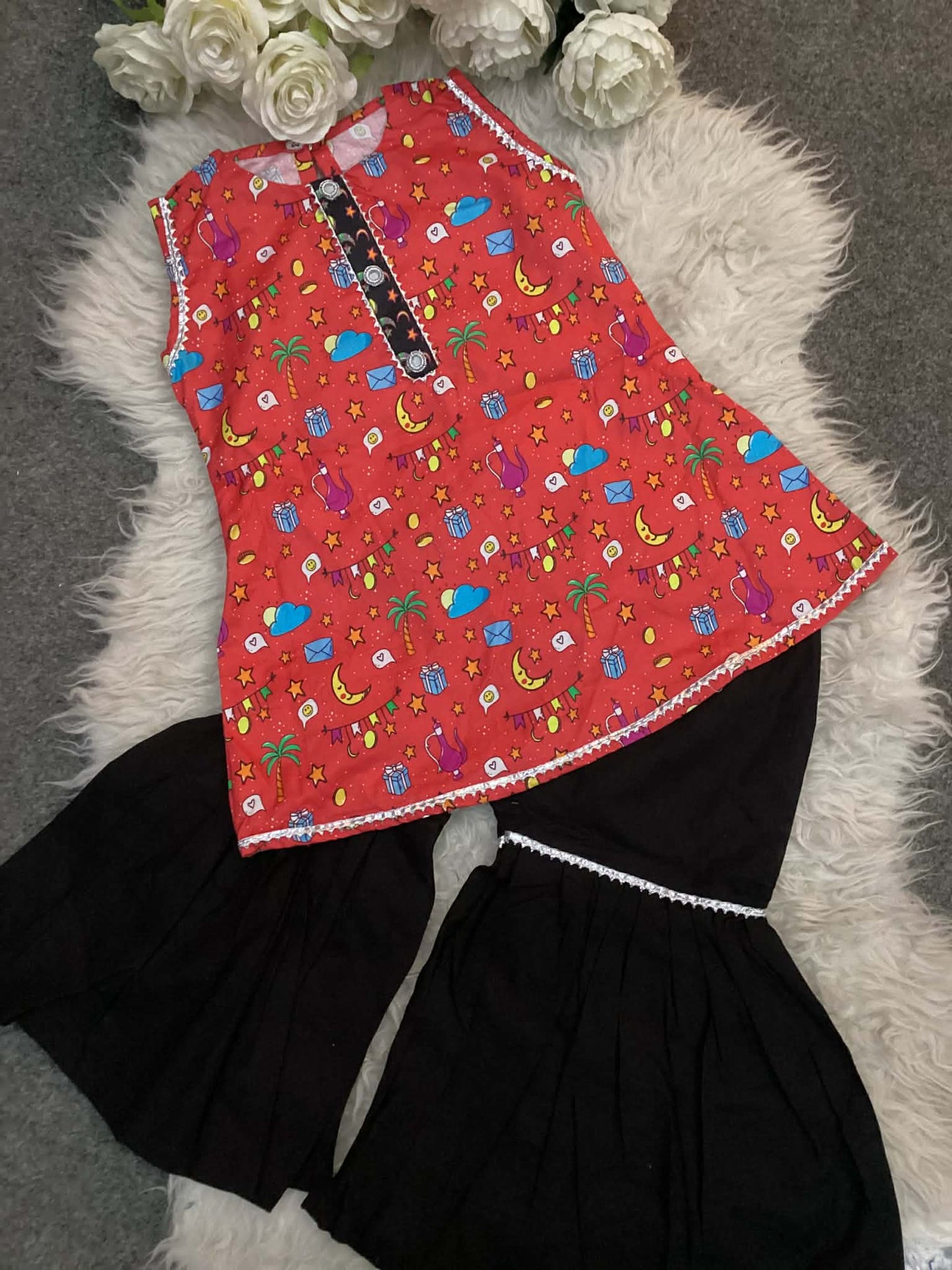 Kids Ramadan & Eid Collection 2026: Girls Branded Lawn Kurta with Trouser