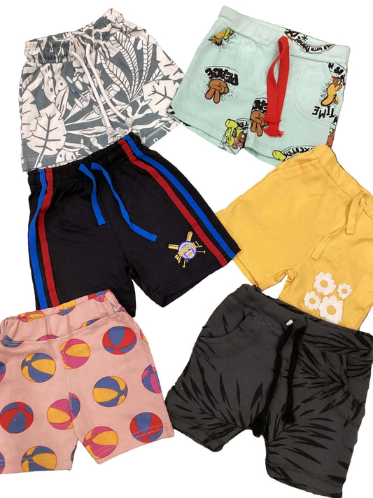 Kids Boys Girls Affordable Baby Outfits –- Summer New Arrival Branded Imported Shorts Pack