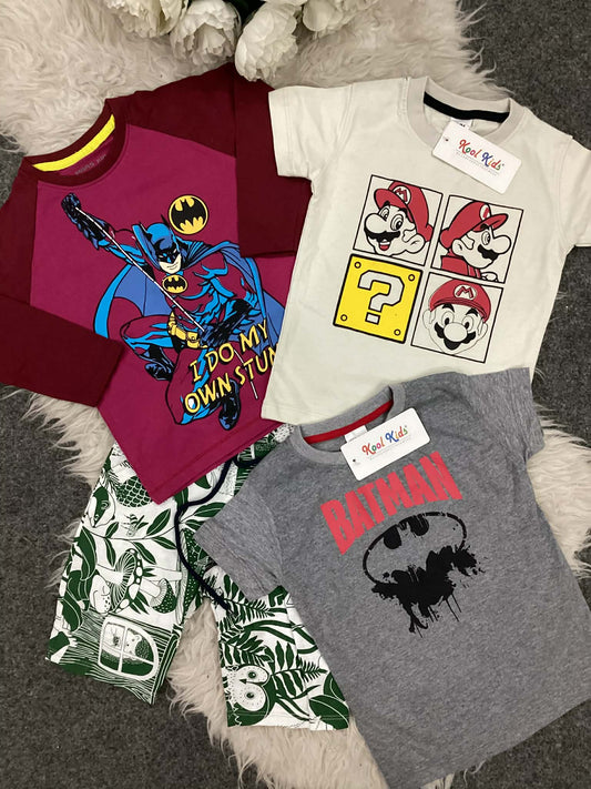 Kids Affordable Collection 2026: Kids Boys Branded Packs Deal Summer Sale 12-18 Months