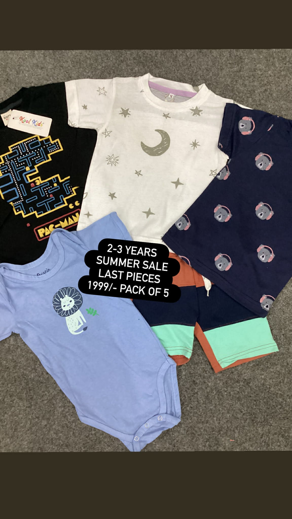 Kids Affordable Collection 2026: Kids Girls Boys Branded Packs Deal Summer Sale 2-3 Year