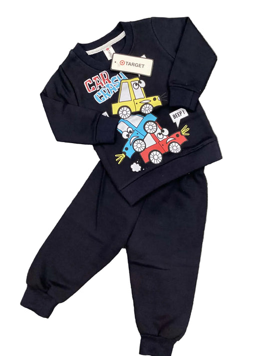 Kids Girls Boys Affordable Baby Outfits –- Winter Warm Fleece Track Suit