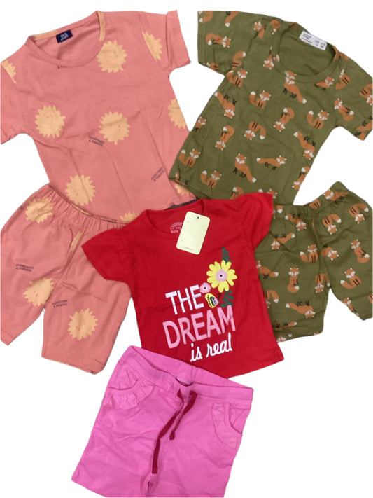 Kids Girls Boys Summer Pj Suit 2-3 Years