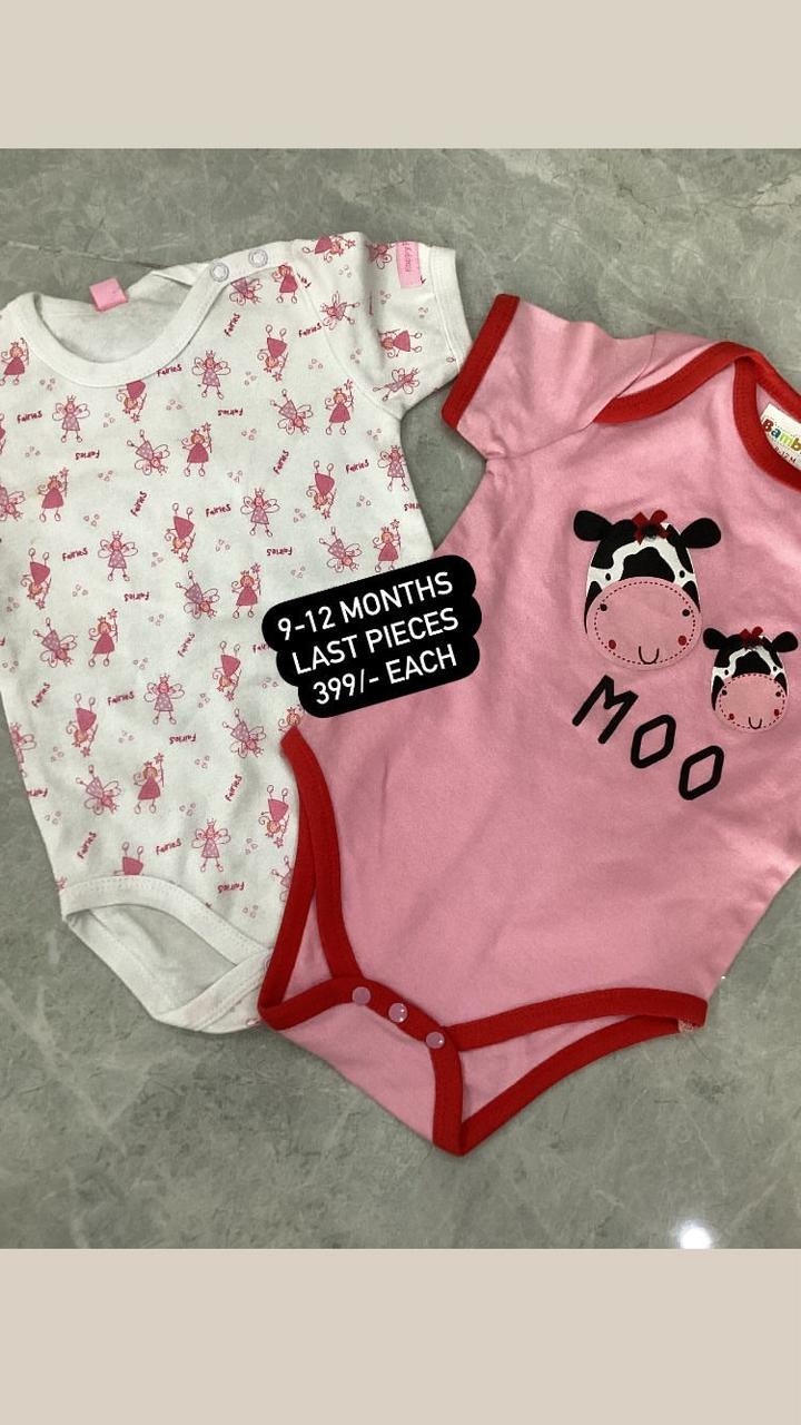 Kids Infant Summer Sale Imported Branded Pack of 2 Rompers