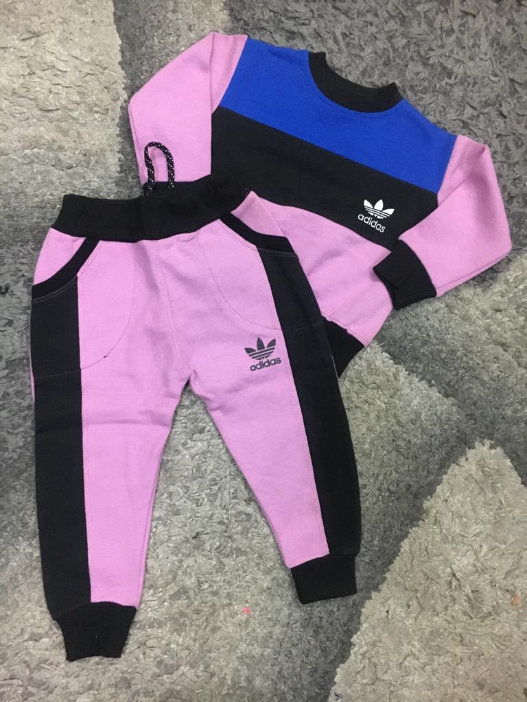 Kids Winter Gala Sale Addidas Super Quality Track Suit Shirt and Trouser 3 Colors