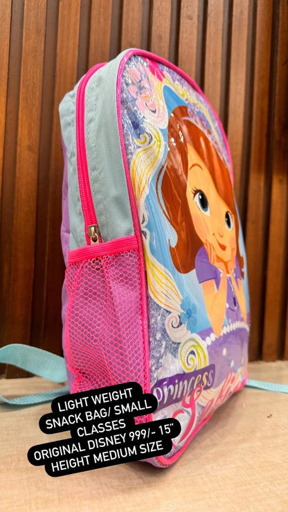 Kids Girls Boys Snack Bag Pack High Quality Single Zipper 15 Inch Sophia