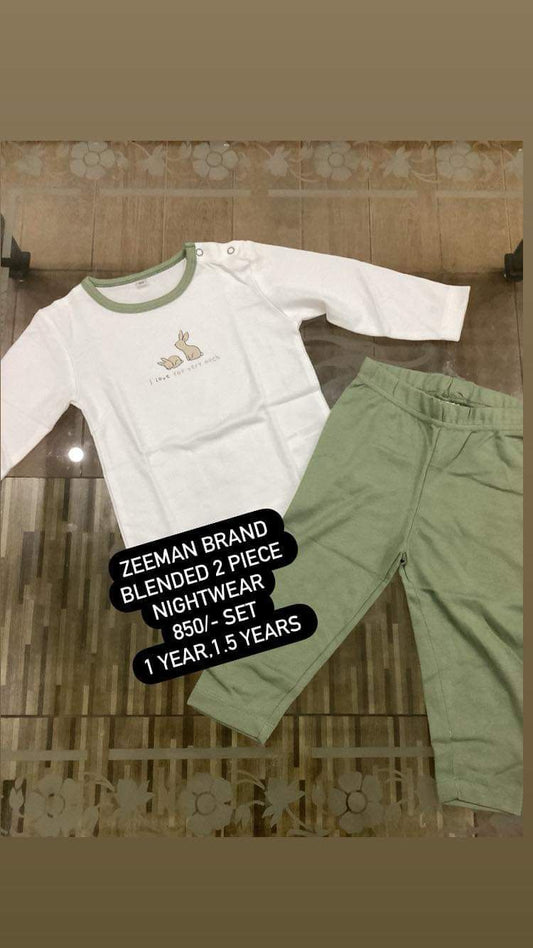 Kids Boys Girls Winter Gala Full Sleeves Mid Weather Zeemaan Brand Trouser and Shirt