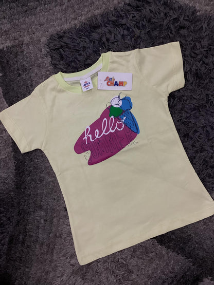 Kids Girls Summer T Shirt Branded Imported