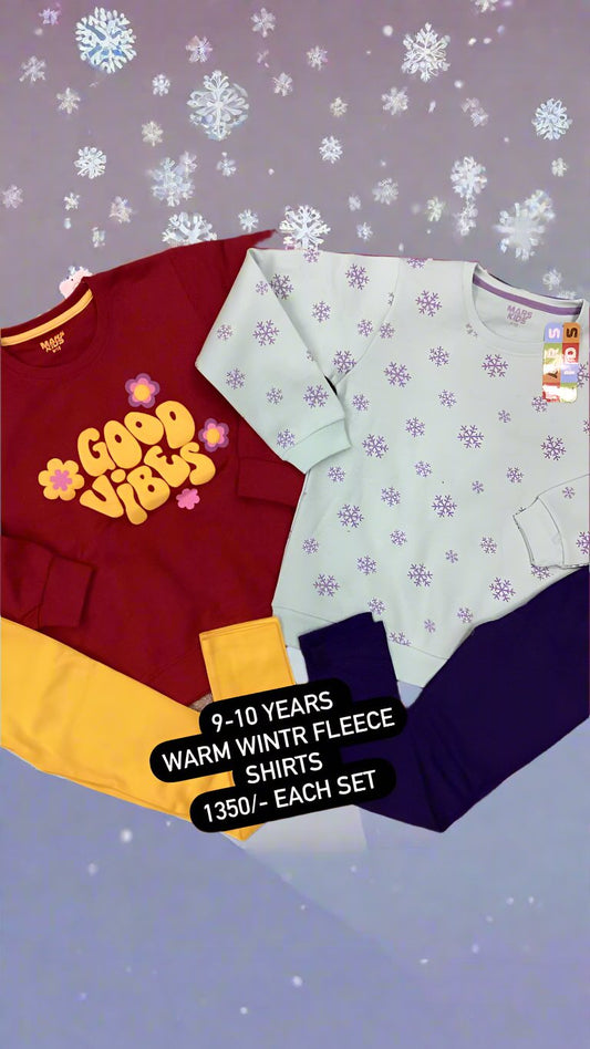 Kids Girls Winter Warm Deal 9-10 Year Pack of 2