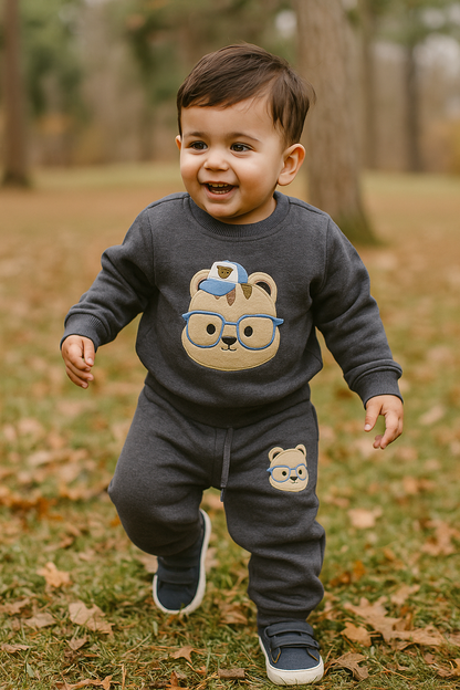 Kids Girls Boys Affordable Baby Outfits –- Winter Fleece Warm Imported Branded Track Suit