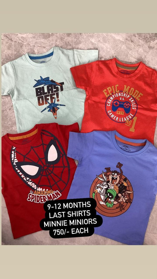 Kids Infant Summer Sale Original Minnie Minors Shirts Deal