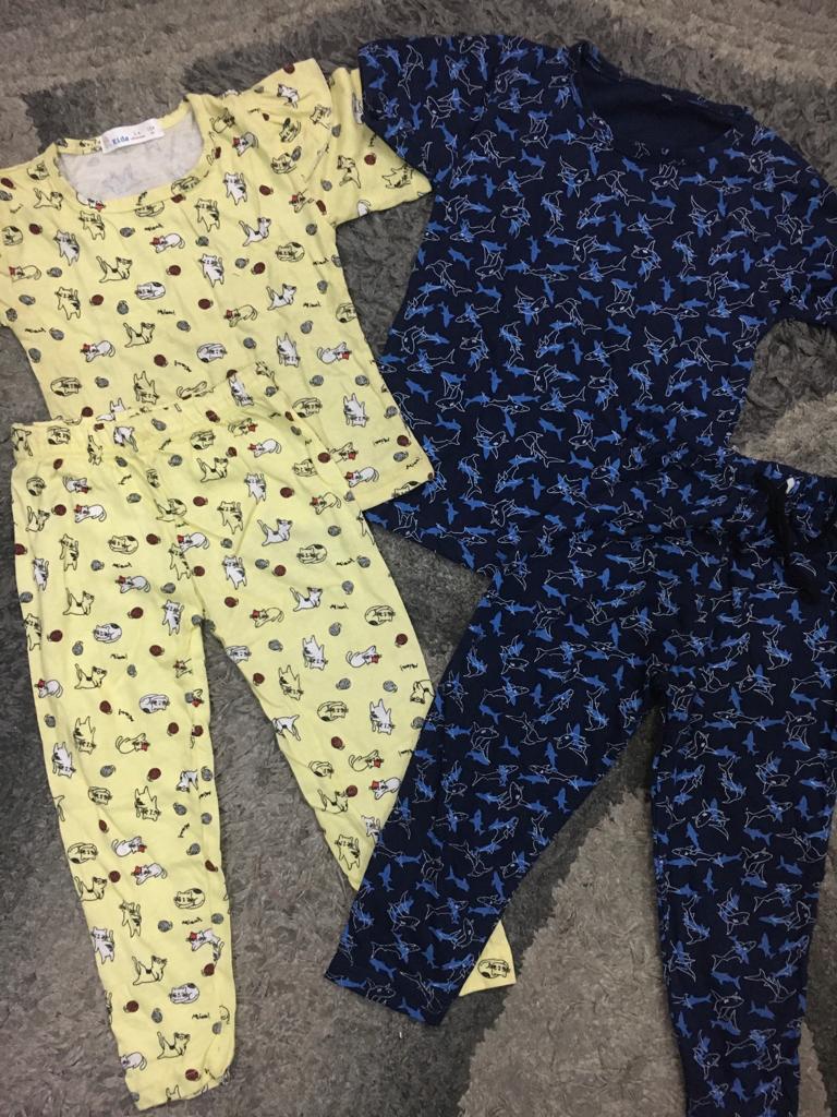 Kids Girls Summer Pack of 2 Branded Pj with Shirt suite 3-4 Year
