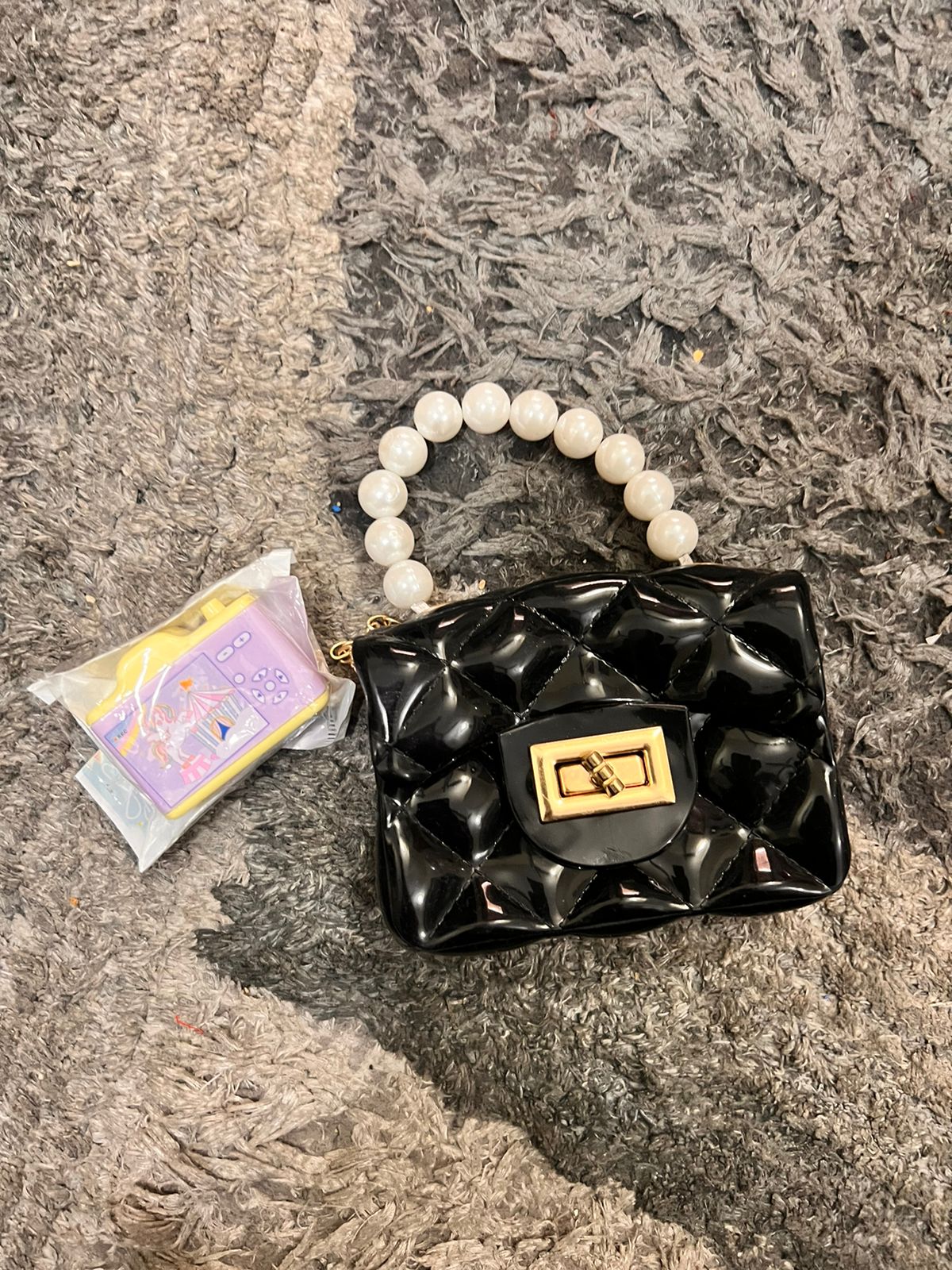Pack of 2: 1 Black Silicoin Pearl Clutch and One Sharpener Blessed Sale