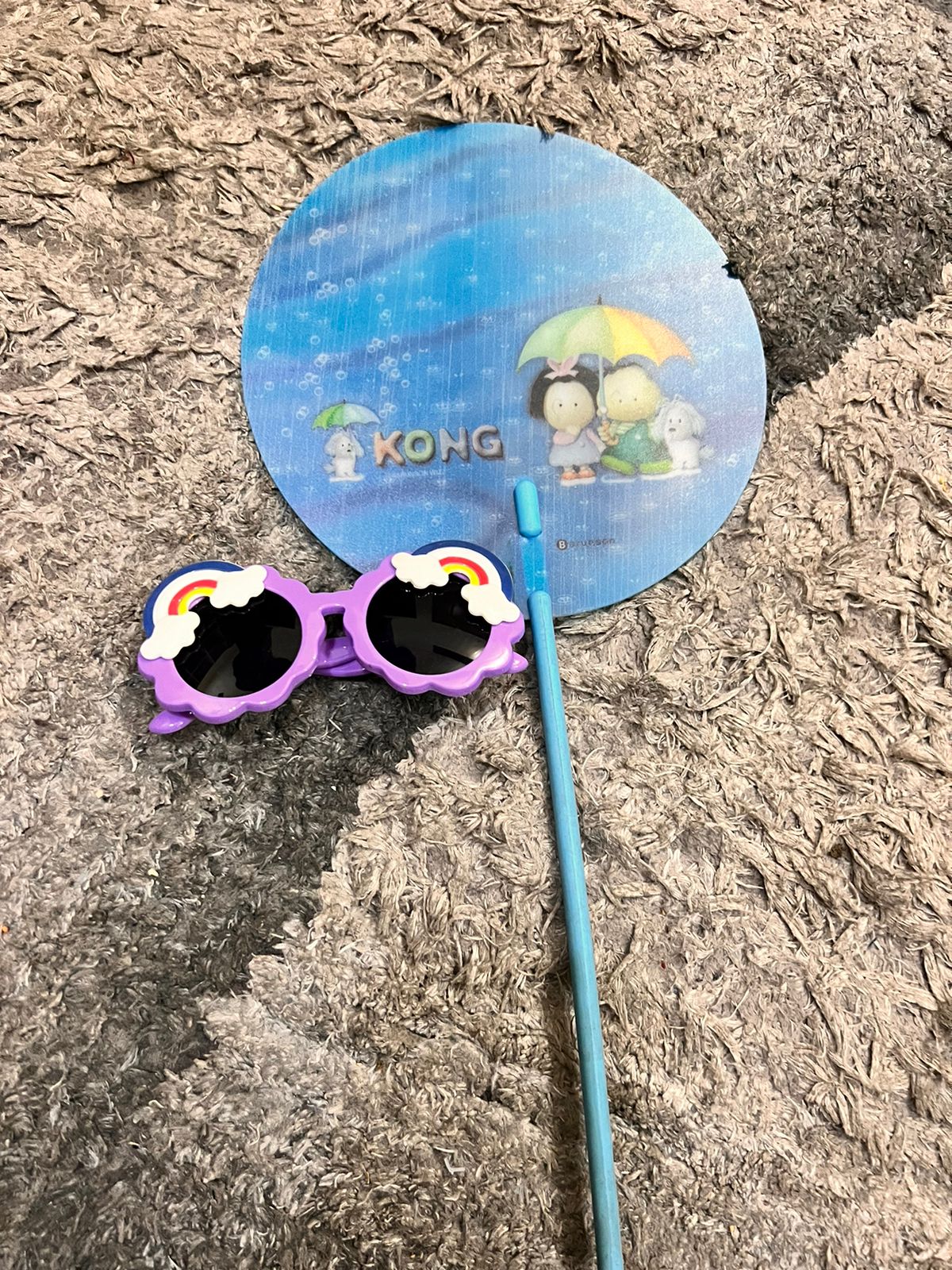 Pack of 2: Imported Pack of 2 Swining Fan with Raibow Glases Blessed Sale