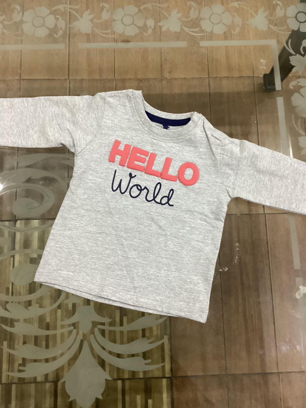 Kids Infant Girls Boys Winter Shirt Original Minnie Minors Hello World