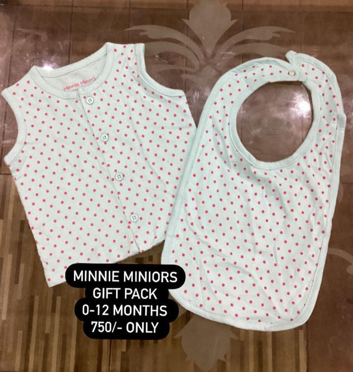Kids Infant Minnie Minors Pack of 2 Button Shirt with Long Dots