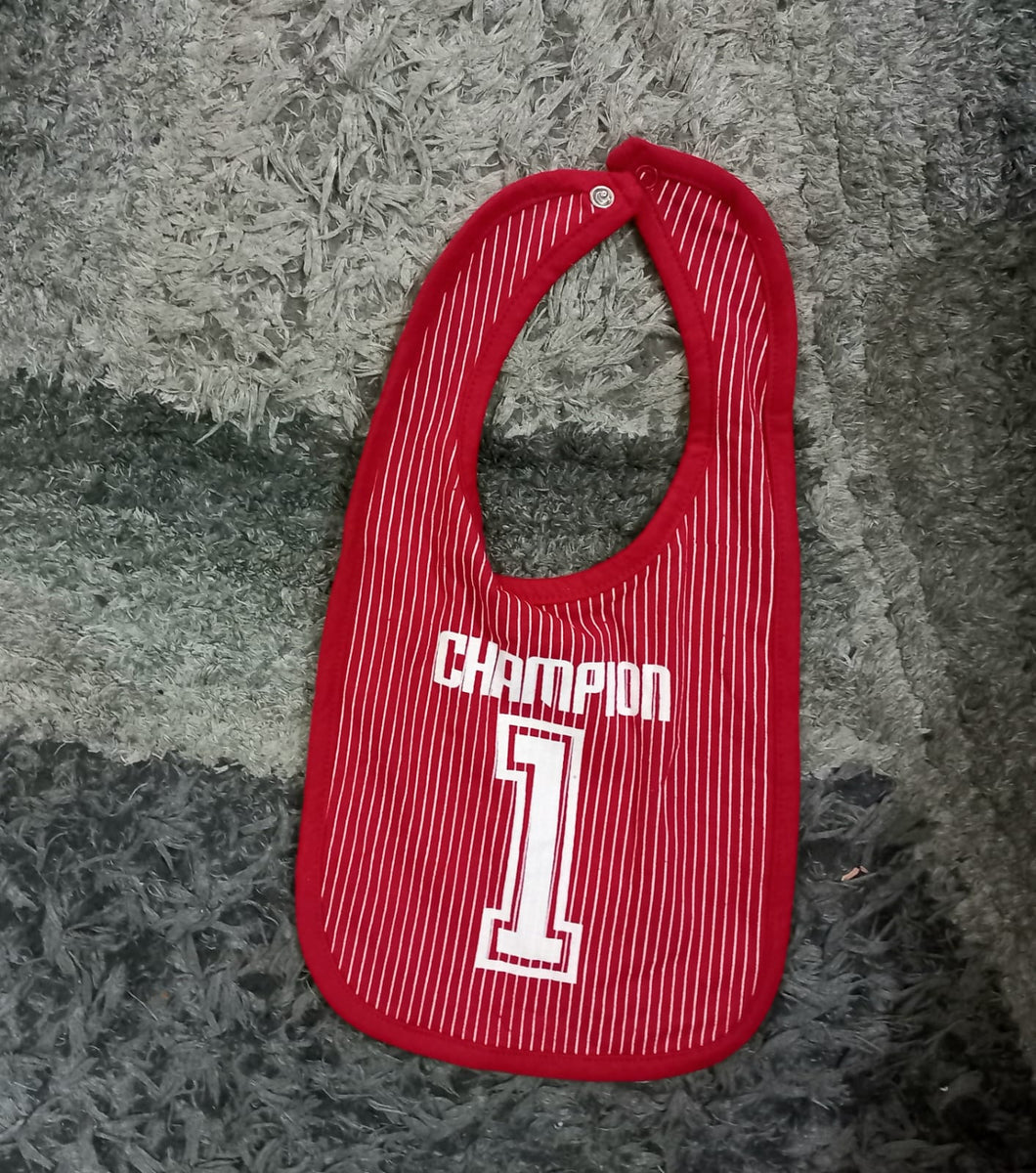 Kids Infant Minnie Minors Bib Red Lining Champ