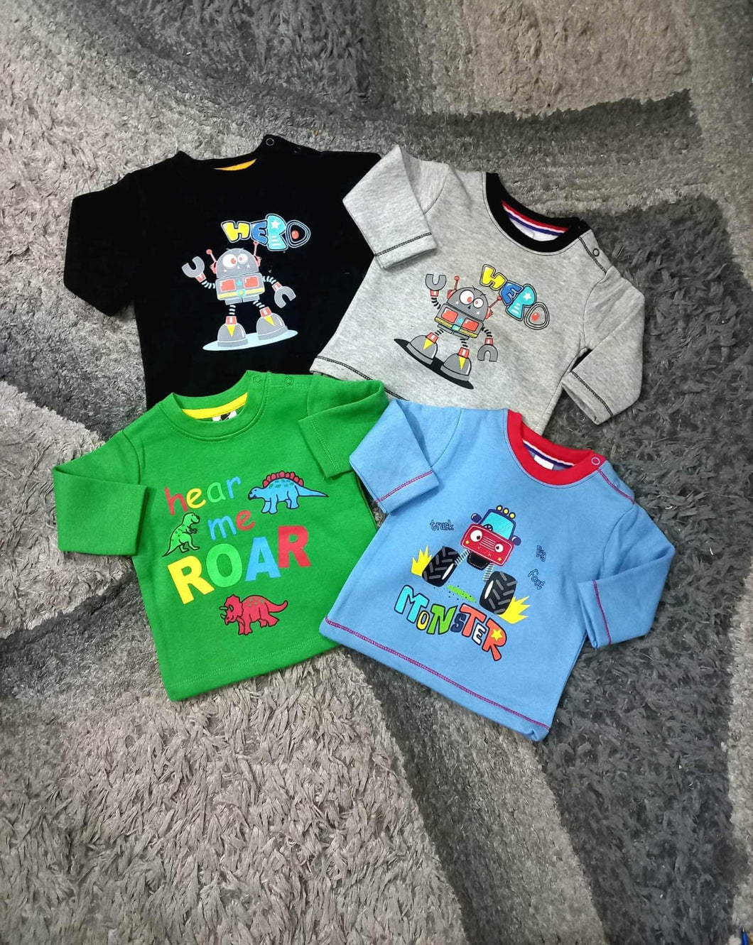 Kids Infant Girls Boys Sweat-Shirts Deal of 4 (3-6M)