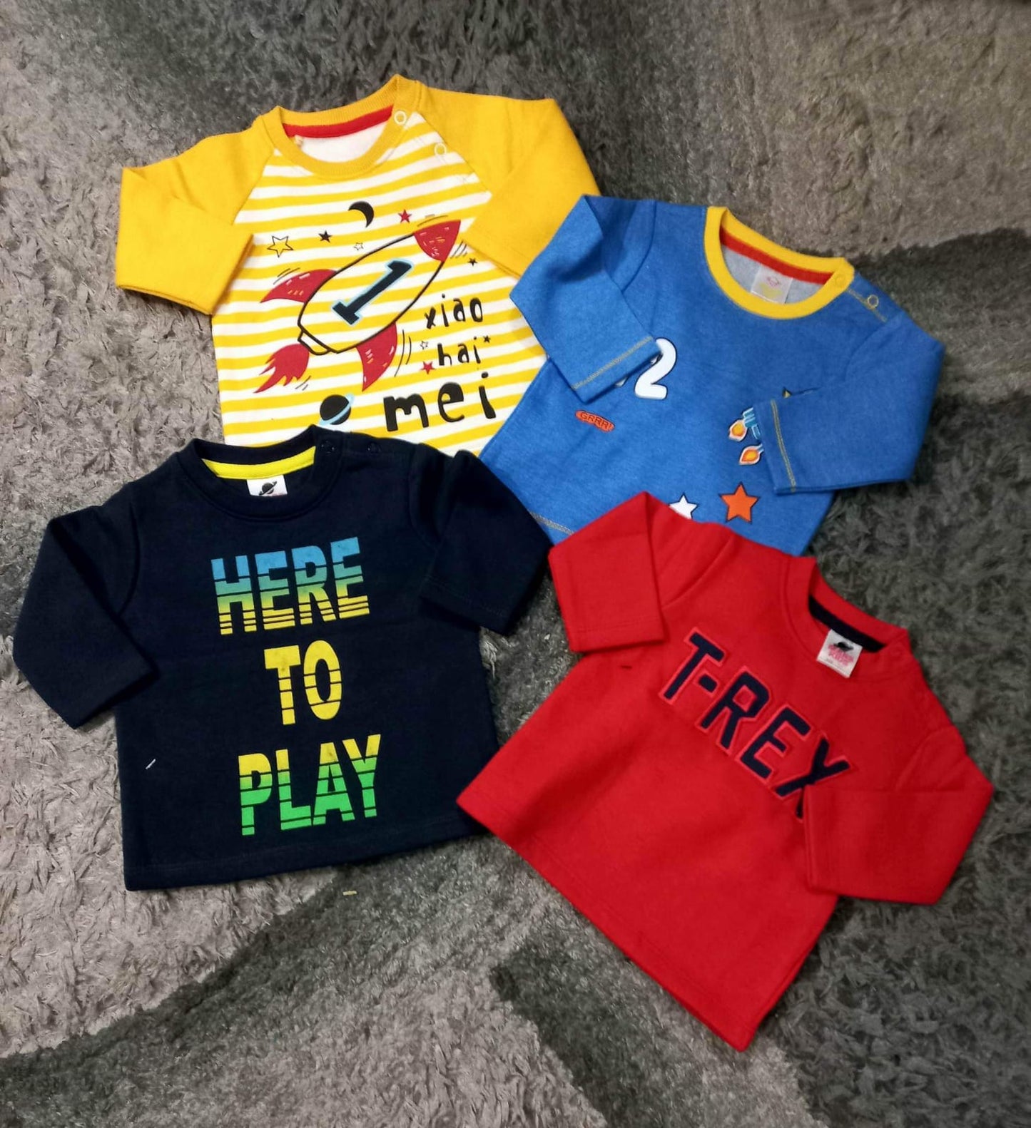 Kids Infant Girls Boys Sweat-Shirts Deal of 4 (3-6M)