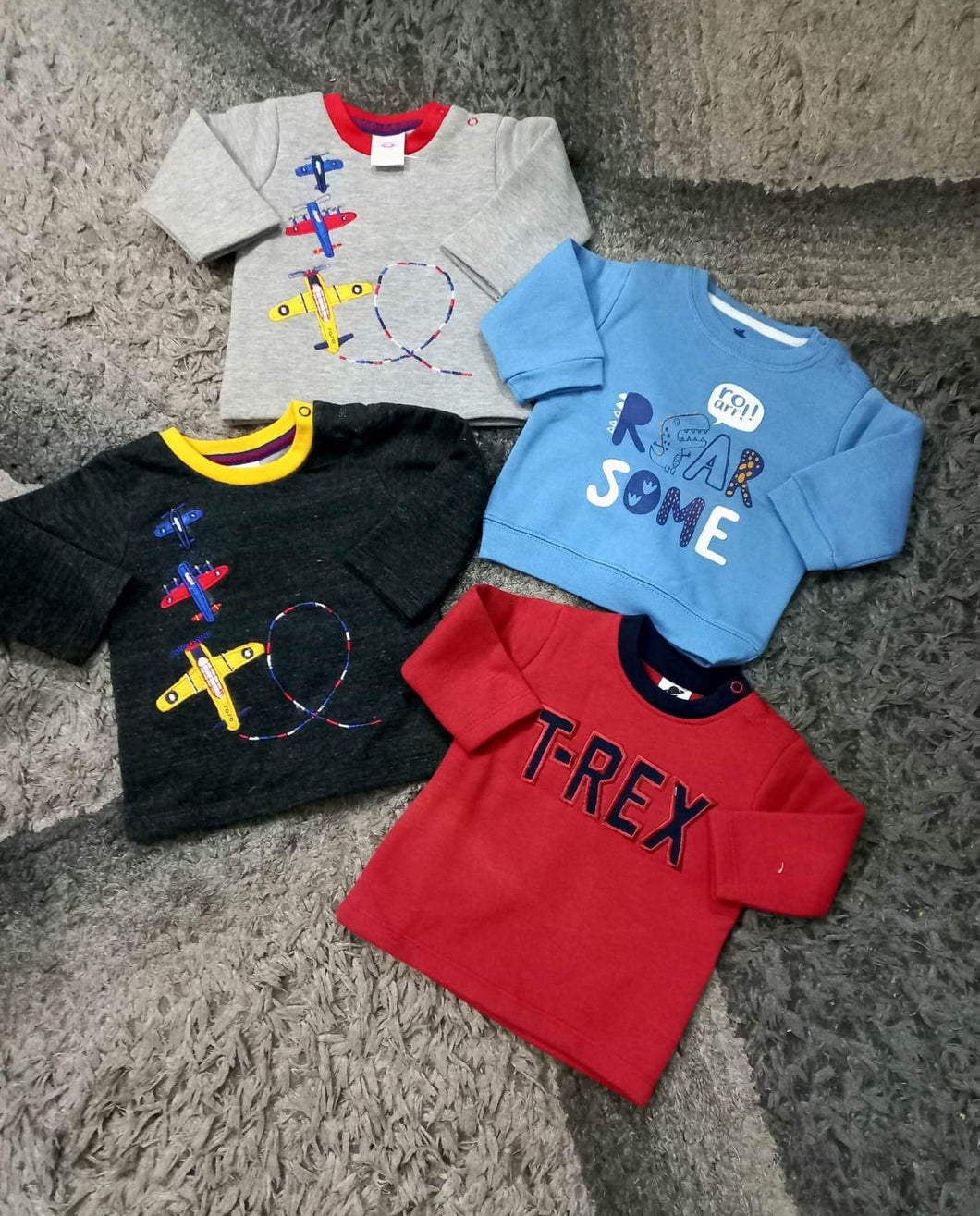Kids Infant Girls Boys Sweat-Shirts Deal of 4 (3-6M)