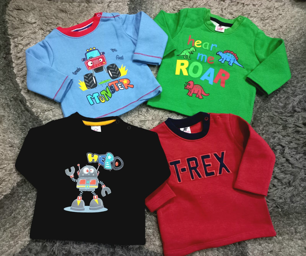 Kids Infant Girls Boys Sweat-Shirts Deal of 4 (6-9M)