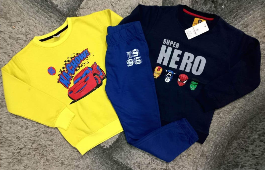 Kids Girls Boys Any Sweat-Shirt With Blue Trouser Deal of 2 ( 7-8 Y)