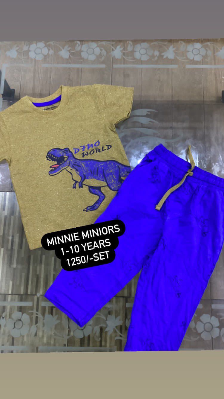 Kids Girls Boys Minnie Minors Track-Suit ( 1-10Y ) Dino World